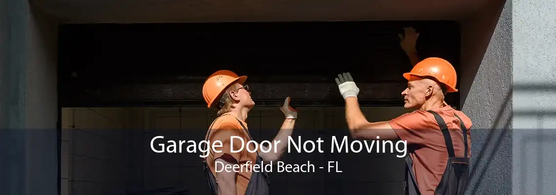 Garage Door Not Moving Deerfield Beach - FL