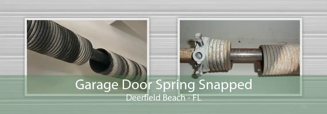 Garage Door Spring Snapped Deerfield Beach - FL
