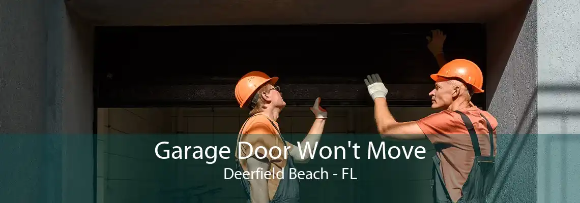 Garage Door Won't Move Deerfield Beach - FL